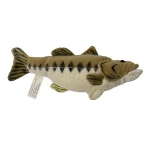 Cabin Critters Stuffed Plush Large Mouth Bass Fish Animal Toy 10 Inch Freshwater